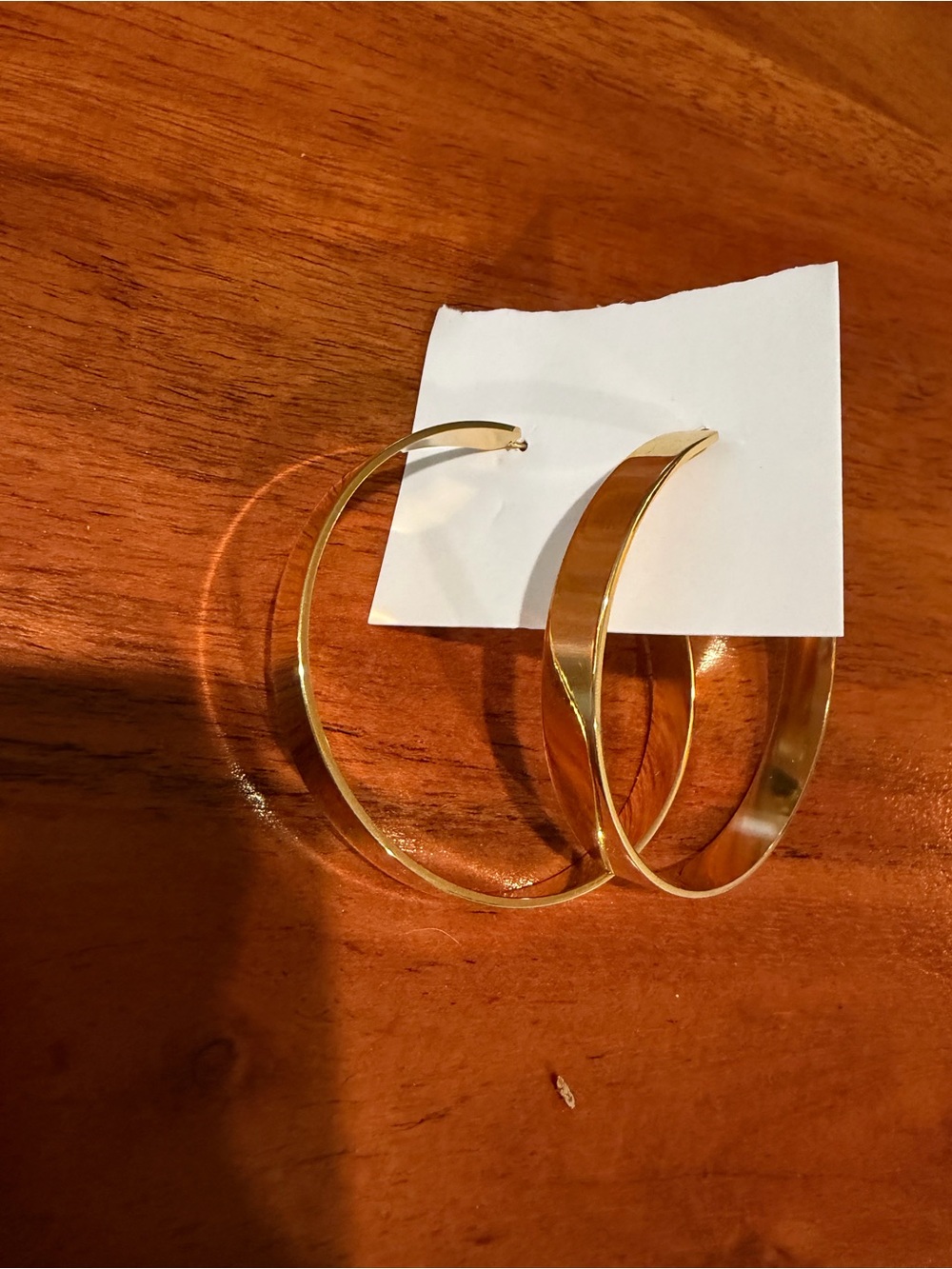 Sahira Gold-Tone Large Hoop Earrings
